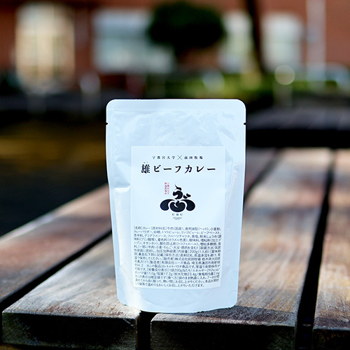 レトルトカレーの白いパッケージの画像