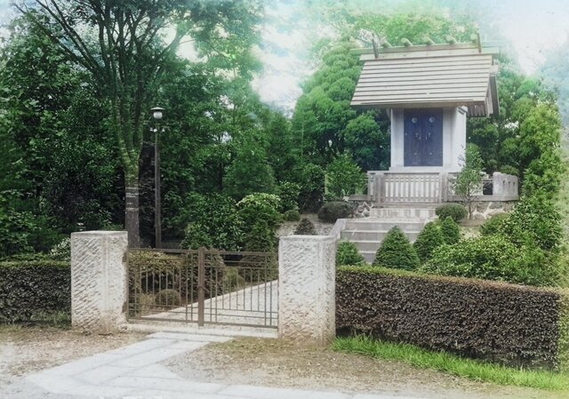 昭和16年頃の泰安殿のカラー化写真