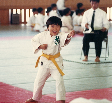 少林寺拳法の大会での様子(小2)